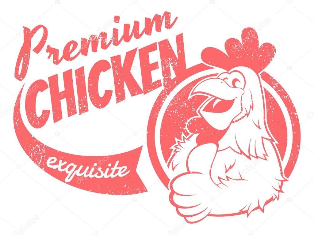 Retro chicken sign