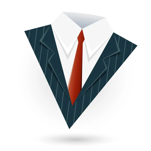Signe de costume d'affaires moderne — Image vectorielle
