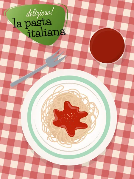 Italienische Pasta — Stockvektor