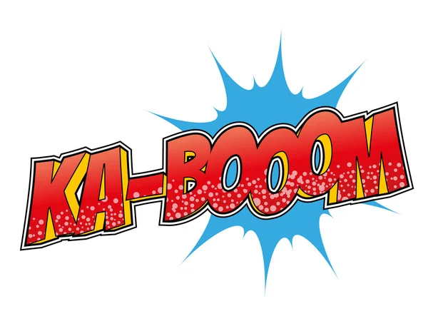 Pop-Art-Cartoon-Explosion — Stockvektor