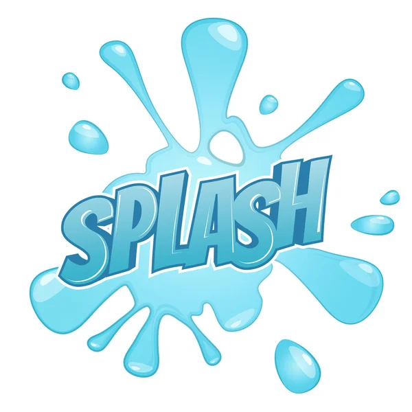 Lustiger Cartoon-Splash — Stockvektor