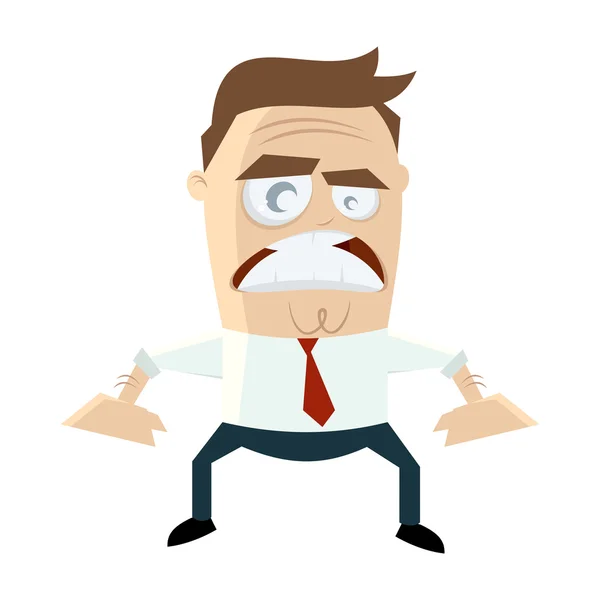 Angry businessman — Stock Vector
