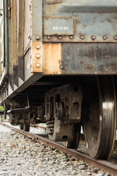 Wheel of a train — Stock Photo, Image