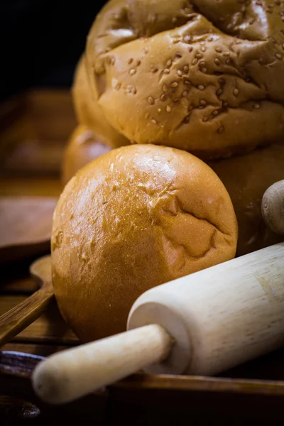 Variedade de pão — Fotografia de Stock