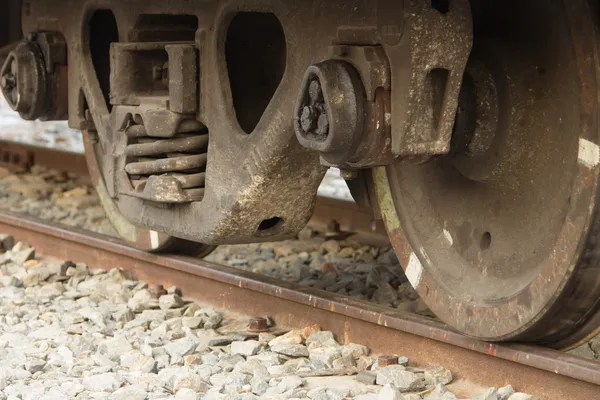 Rueda de un tren — Foto de Stock