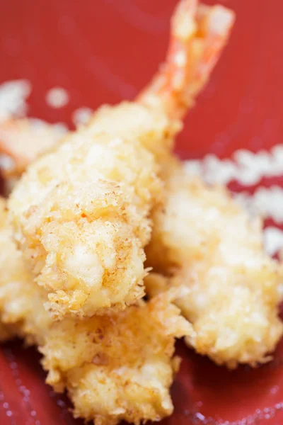 Smažené krevety tempura. — Stock fotografie