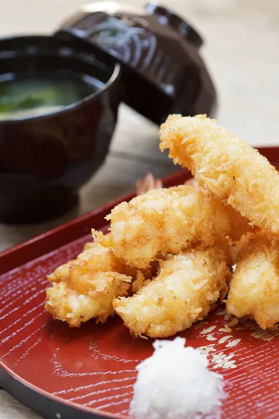 Fried shrimp tempura. — Stock Photo, Image
