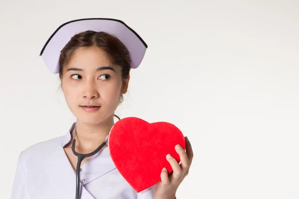 Bela asiática enfermeira — Fotografia de Stock