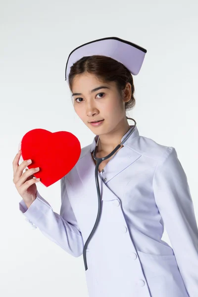Όμορφη ασιατικές νοσοκόμα — Φωτογραφία Αρχείου
