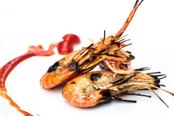 Camarones a la parrilla — Foto de Stock