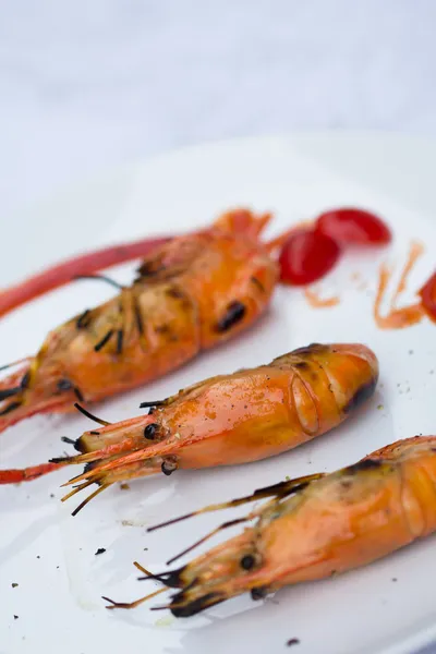 Camarones a la parrilla — Foto de Stock