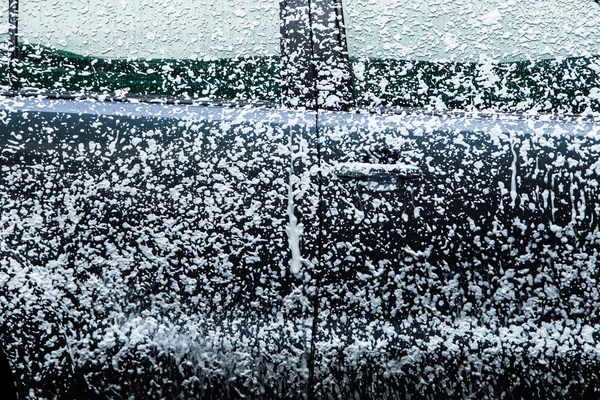 Cars in a carwash — Stock Photo, Image