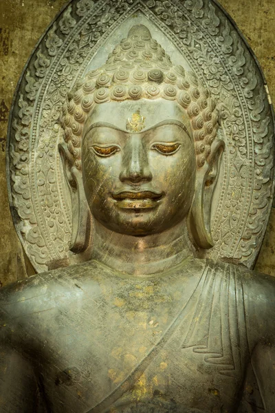 Volto della statua di Buddha — Foto Stock