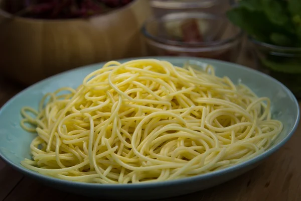Spaghetti homemade — Stock Photo, Image