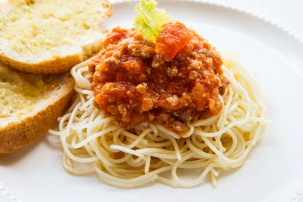 Spaghetti à la sauce tomate — Photo