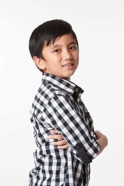Asiático menino sorrindo — Fotografia de Stock