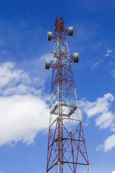 Antena com céu azul — Fotografia de Stock