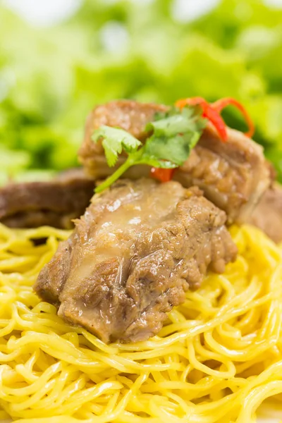 Noodles pork — Stock Photo, Image