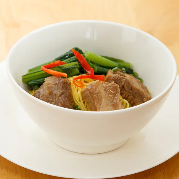 Noodles pork — Stock Photo, Image