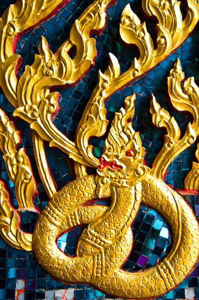 Gold dragon in Thailand — Stock Photo, Image