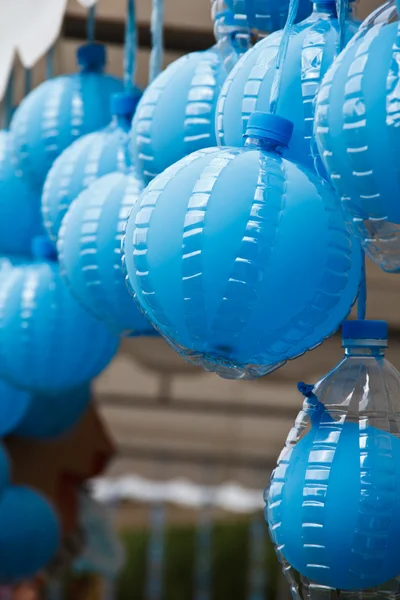 Blaue Luftballons. — Stockfoto