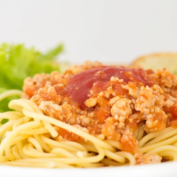 Spaghetti sauce tomate blanche — Photo