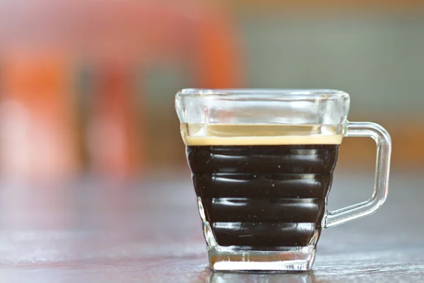 Copo de café preto — Fotografia de Stock