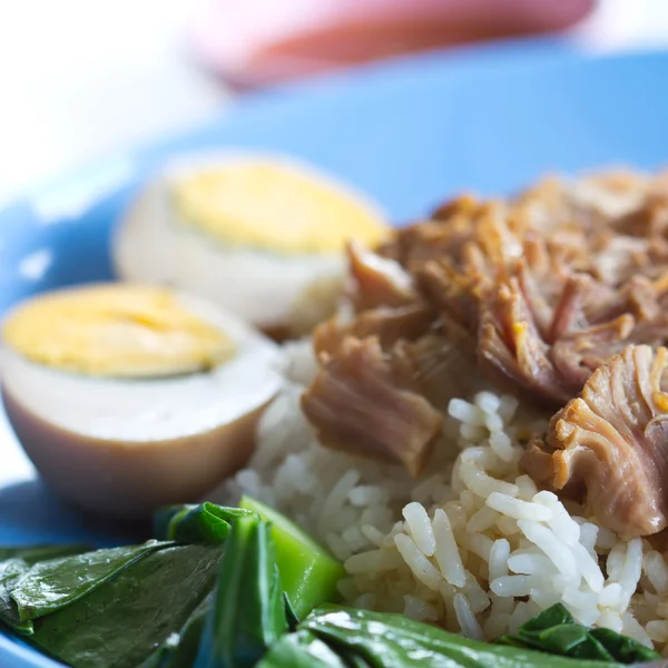 Braised pork rice — Stock Photo, Image