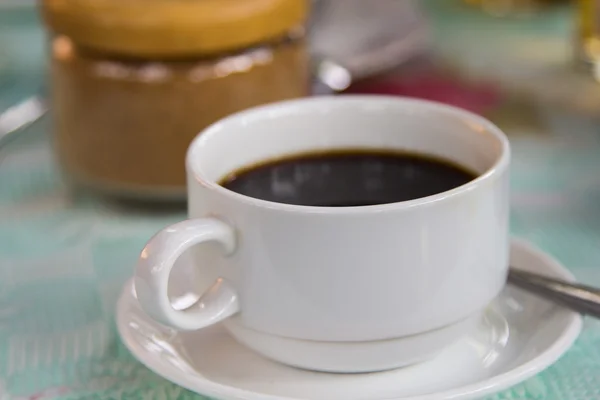 Zwarte koffie — Stockfoto