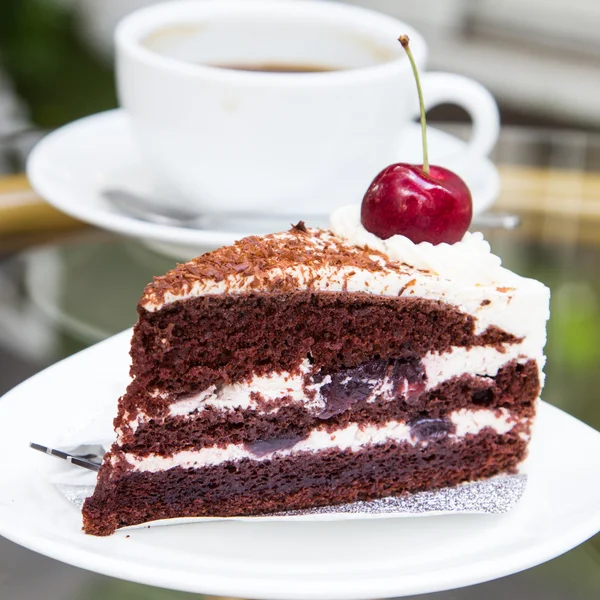 Kaffe kaka — Stockfoto