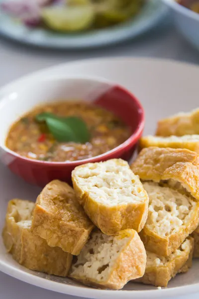 Smażone tofu — Zdjęcie stockowe