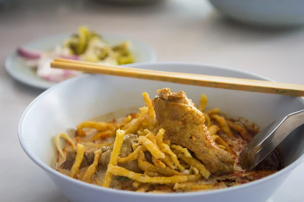 Fideos con curry — Foto de Stock