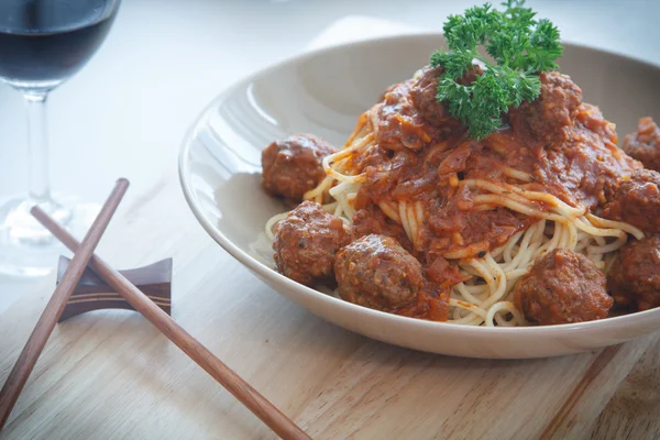 Spaghetti meatball — Stock Photo, Image