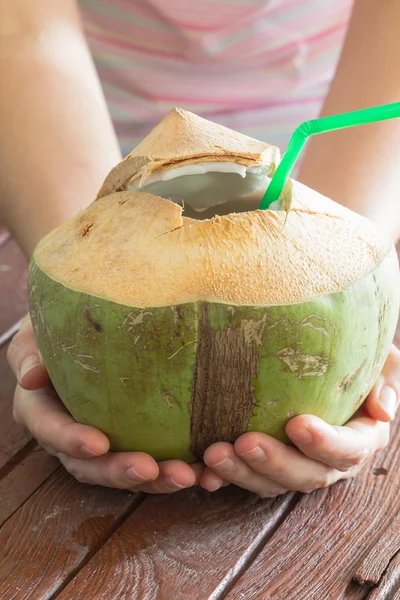 Tropical coconut cocktail — Stock Photo, Image