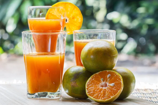 Glass of fresh orange juice — Stock Photo, Image