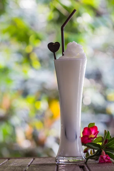 Batido de hielo con leche de coco —  Fotos de Stock