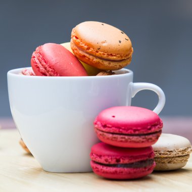Macaron kahve Kupası
