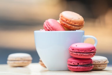 Macaron kahve Kupası