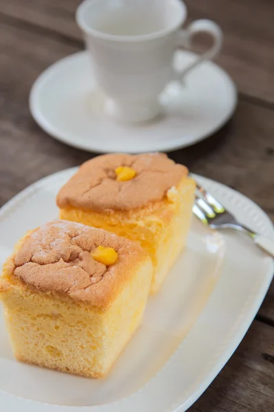 Japanischer Baumwollkäsekuchen — Stockfoto