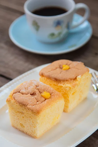 Japanse katoen Cheesecake — Stockfoto