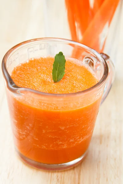 Carrot juice smoothie — Stock Photo, Image