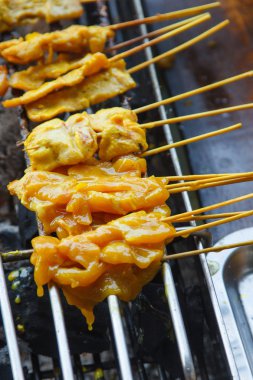 ızgara tavuk satay. 