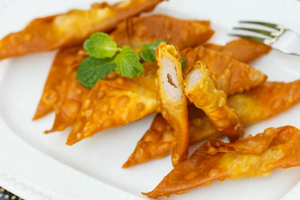 Wonton frito profundo — Fotografia de Stock