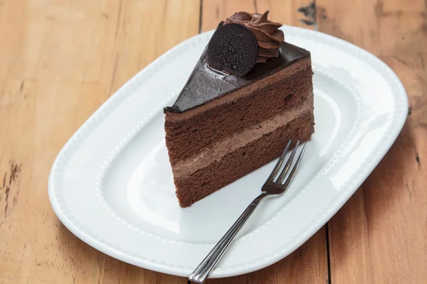 Bolo de chocolate — Fotografia de Stock