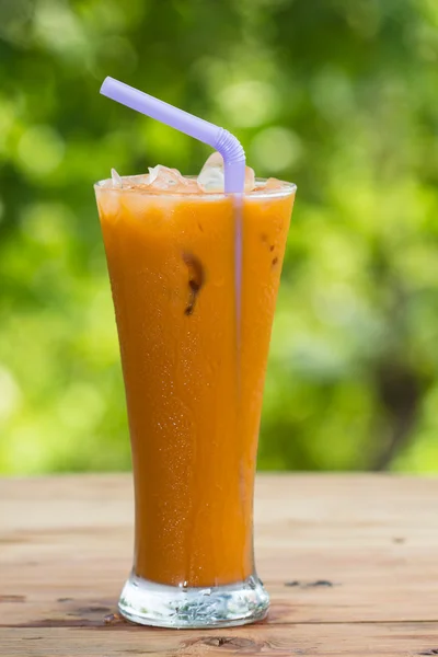 Thai latte di tè freddo — Foto Stock