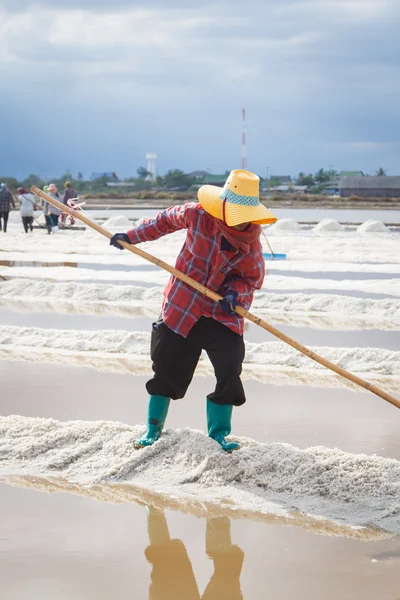 Salina en Samutsakorn, Tailandia — Foto de Stock