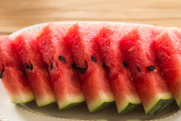 Wassermelonenscheiben — Stockfoto