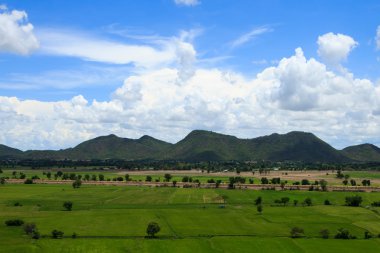 dağlar ve gökyüzü