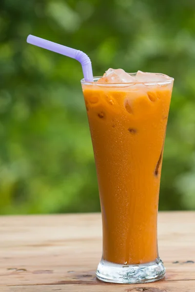 Thai latte di tè freddo — Foto Stock