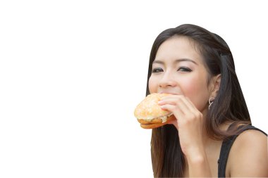 cheeseburger yiyen kız
